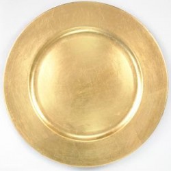 CHARGER PLATE - GOLD ROUND