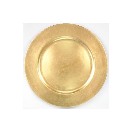 CHARGER PLATE - GOLD ROUND