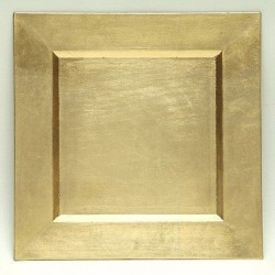 CHARGER PLATE - GOLD SQUARE