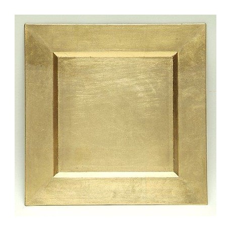 CHARGER PLATE - GOLD SQUARE