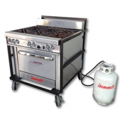 Mobile Baking Oven with 6 Burners $175.00