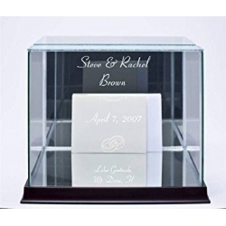 Glass Wedding Card Box