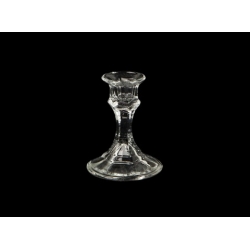 Glass toper candle holder